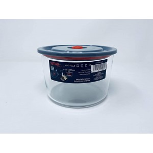 Simax 5120 L Round Airtight with Lid and Central Valve 1 Litre Capacity Glass - UYHAODY4