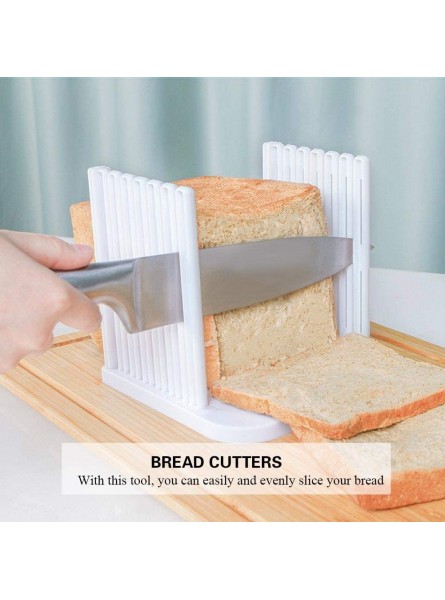 Bread Cutter Bread Toast Cutter Sandwich Evenly Slicing Guide with 4 Thickness Bakery Home Kitchen Tool - MKSAM074