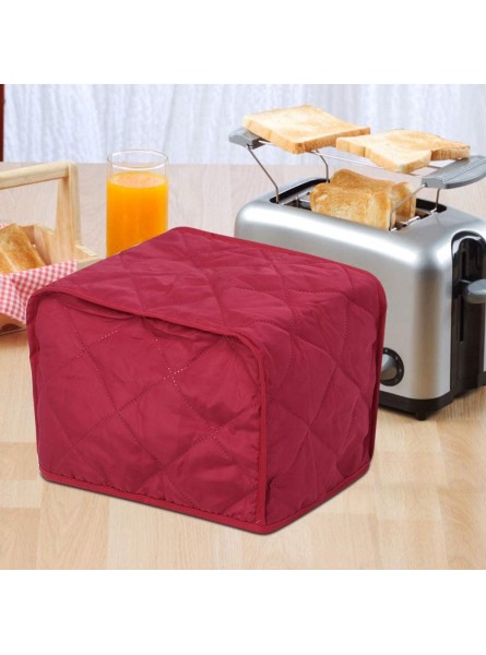 Cerlingwee Appliances Protective Cover Quality Polyester Pongee Appliances Protective Cover Bread Machine Cover Dust Proof Appliances Dust CoverWine red 28 * 20.5 * 20.5cm - ZKLB841M