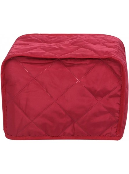 Denash Appliances Protective Cover Appliances Dust Cover Bread Machine Cover Quality Polyester Pongee Appliances Protective Cover for Two SlicesWine red 28 * 20.5 * 20.5cm - IMBMB54H