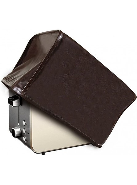KUIDAMOS Toaster Dust Cover Small Appliance Cover Waterproof Bread Machine Dust Cover Household for Most Standard Four‑slice OvensBrown - WXRZ0KFF