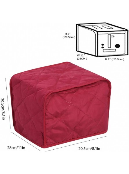 wosume Appliances Dust Cover Bread Machine Cover Lightweight and Beautiful Appliances Protective Cover Appliances Protective Cover Dust ProofWine red 28 * 20.5 * 20.5cm - OIOEDVJ9