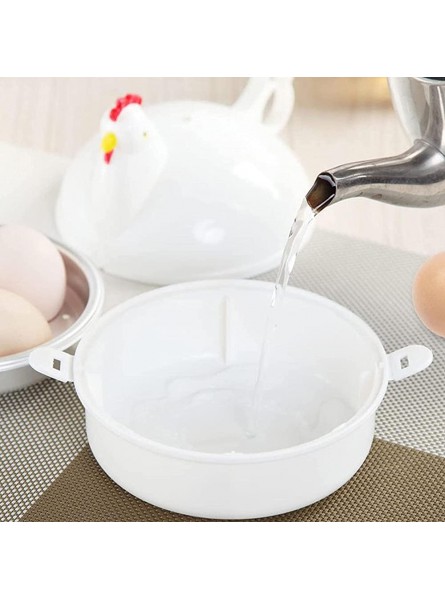 a-r Chicken-Shaped Egg Cooker 4 Eggs Electric Cooker With Steamer Attachment Electric Egg Boiler Electric Egg Poacher Safe And Healthy Microwave Egg Cooker For Home Kitchen - BNTPNRRF