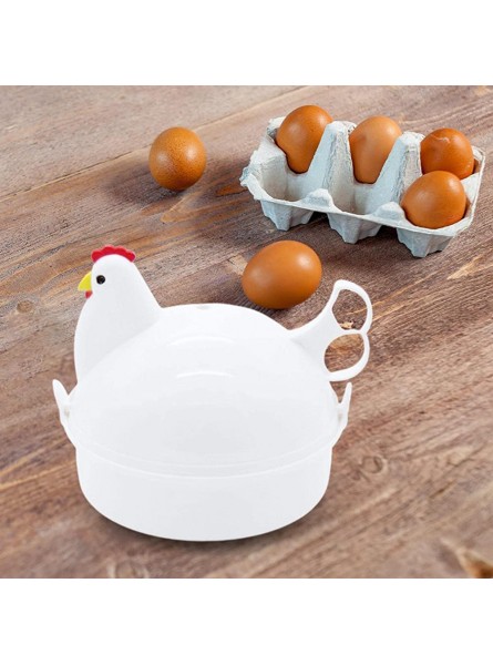 a-r Chicken-Shaped Egg Cooker 4 Eggs Electric Cooker With Steamer Attachment Electric Egg Boiler Electric Egg Poacher Safe And Healthy Microwave Egg Cooker For Home Kitchen - BNTPNRRF