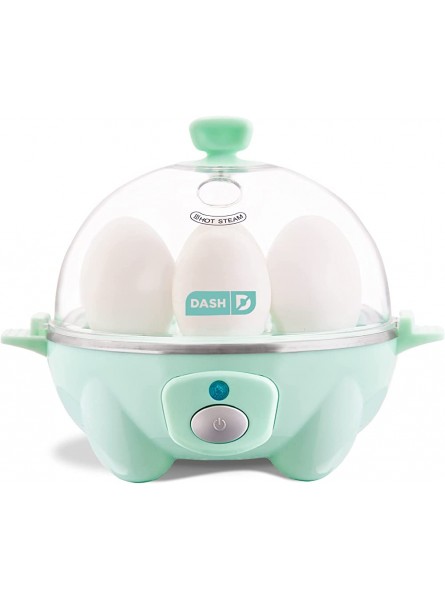 DASH DEC005AQ Rapid 6 Capacity Electric Cooker for Hard Boiled Poached Scrambled Eggs or Omelets with Auto Shut Off Feature Plastic Aqua - MBEWVIPO