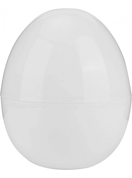 Microwave Egg Boiler 4 Capacity White Microwave Hardboiled Egg Maker Hardness & Soft Egg Cooker Under 9 minutes - TRZD2XG6