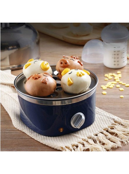 N A Egg Boiler Stainless Steel Egg Steamer Home Boiled Egg Breakfast Machine Color : Blue Size : 17.5cmX28cm - BRKDSJ7I