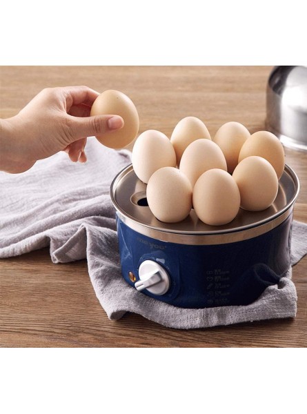 N A Egg Boiler Stainless Steel Egg Steamer Home Boiled Egg Breakfast Machine Color : Blue Size : 17.5cmX28cm - BRKDSJ7I