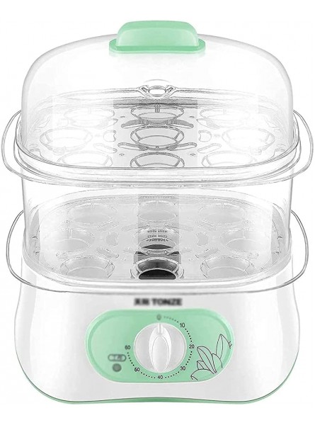 Pictetw Rapid Electric Egg Cooker,18 Capacity Double Tier Egg Boiler,Auto Shut-Off Egg Poacher for Hard Boiled Poached Scrambled Omelets Steamed Vegetables Dumplings - GZEWFFTY
