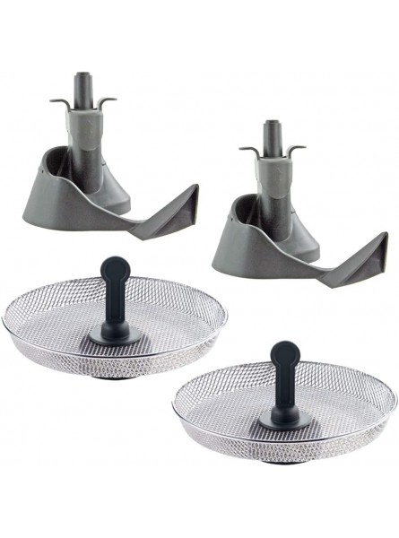 SPARES2GO Mixing Paddle + Chip Tray Basket compatible with Tefal Actifry FZ70 AL80 GH80 Series 1kg 1.2kg Air Fryer Pack of 4 - NDEJUDRR