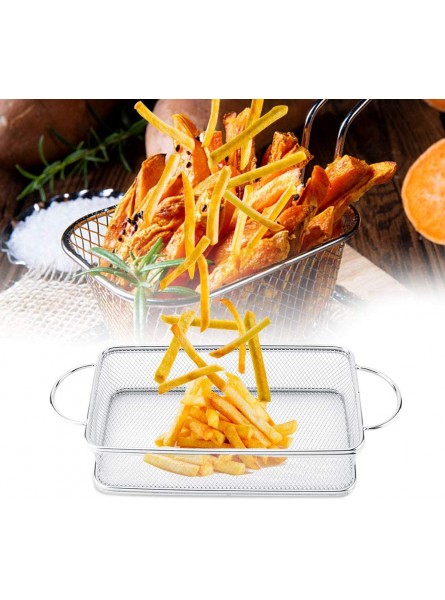 Stainless Steel Deep Fryer Basket with Handle for Frying Displaying and Draining27 * 12 * 6 - PCMXYI6T