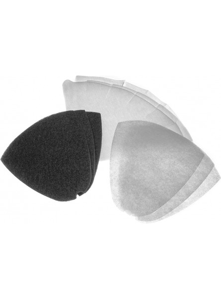 vhbw Replacement Filter Set Suitable for DeLonghi F16 F16200 F16231 F16233 F16301 F16313 Deep Fryer Paper Filter Activated Carbon Filter Grease Filter - XGOXM3NK