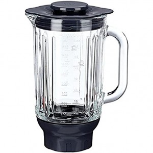 At358 ThermoResist Glass Blender 1.6 Litres Resistant to High Temperature for Kenwood Chef Kenwood Major and Kenwood Cooking Chef Electrical Appliance Titanium - YQRUD4QR