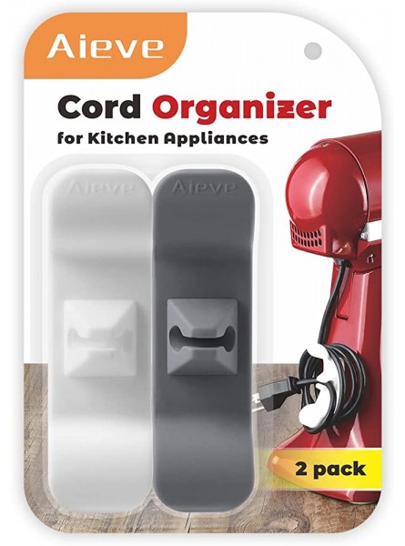 Cord Organizer for Kitchen Appliances AIEVE 2 Pack Self Adhesive Cord Wrapper Cable Management Cord Organiser for KitchenAid Ninja Air Fryer Blender Mixer Coffee Maker etc - OYCGBU1I