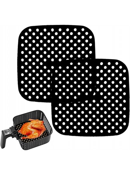 DKP Nonstick Roasting Pan Set Basket Air Stick Liners Mats Fryer Fryer Reusable Silicone Air Accessories Kitchen，Dining & Bar Rectangle Baking Pan 9x13 Black One Size - GRTTSIP6