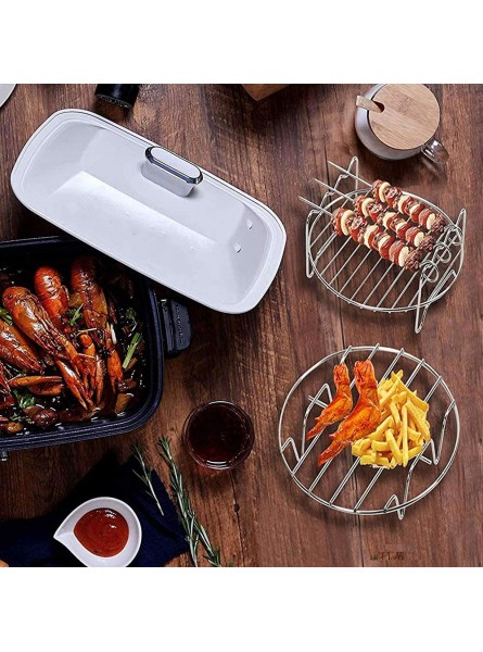 yunnie 6inch Air Fryer Accessories Cake Baking Pan Pizza Pan Grill Rack Fit All 3.2QT 5.8QT Airfryer Set of 5 - QVEU9PT9