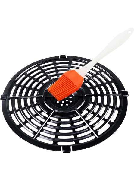 yunnie Air Fryer Rack Parts,Grill Plate for Air Fryer Pan Non-Stick Air Fryer Accessories Air Fryer Rack with Brush Steam Rack - XJKY3OKH