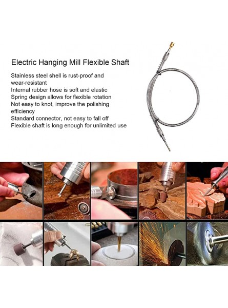 Electric Hanging Mill Flexible Shaft Durable Rotating Tool Flexible Shaft Not Easy to Knot Lightweight and Strong for Home - MMTZ511I