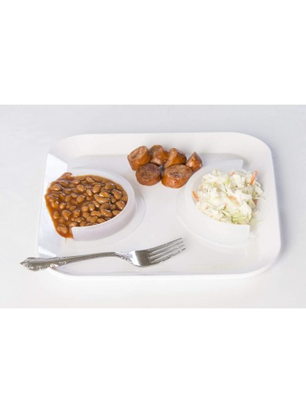 Food Cubby Plate Divider Clear 2 pack - RXLRVYTE