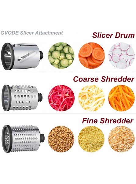 Slicer Shredder & Food Meat Grinder Attachment Pack for KitchenAid Stand Mixer with Sausage Filler Tube Salad Machine by Gvode - PNTYKPN8