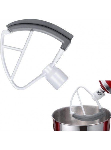 Sroomcla 4.5-5 Quart Edge Beater Flat Paddle Beater Attachments with Scraper,Edge Beater for Kitchen-aid Tilt-Head Stand Mixer 4.5 5 Quart - AYQJ66HQ