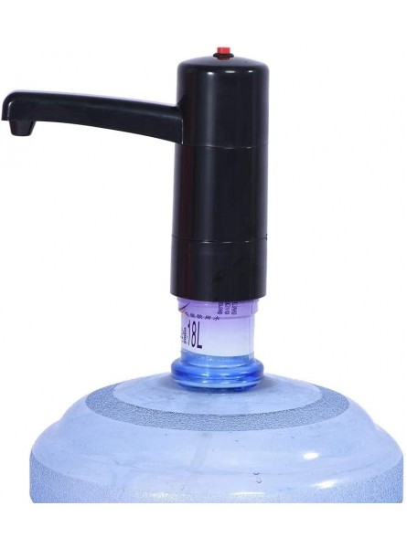 Solomi Water Dispenser Water Bottle Pump USB Rechargeable Electric Water Pump Dispenser Wireless Drinking Water Tool Black - NJPMR8DP