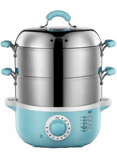 ECSWP Household Multi-Function Electric Steamer 304 Stainless Steel Automatic Power Off Mini Small Steam Cage Steamer - TLPPJJMV