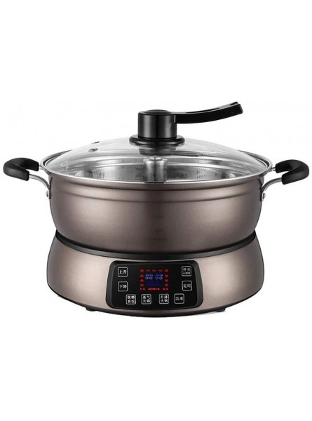 Multifunctional Intelligent Electric Steamer 6L Automatic Lifting Electric Hotpot Steamer Suitable for Home Kitchen Restaurant Color : A B - RZIF6782