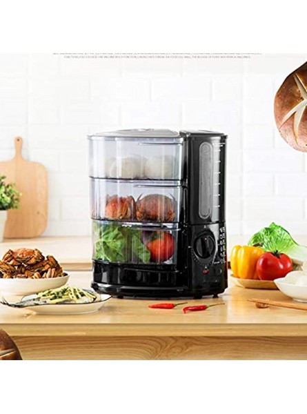 YILIAN Electric Steamer High Efficiency Food Steamer with Safety Function 360 Degree Transparent Cover - BGCTXMY0