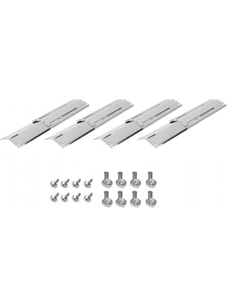 Marvellous Heat Plate 8Pcs Heavy Duty Heat Tents Adjustable Stainless Steel Gas Grill Replacement Parts Heat Plate for Barbecue Kitchen Cooking Tool（Silver） - BRZZOPPT