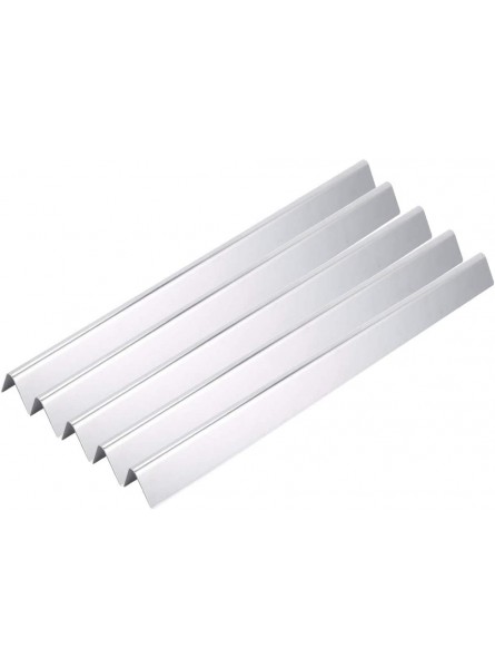 NITRIP 5Pcs Silver Gas Grill Heat Plate Highhardness Heat Plate Shield for Home Kitchen - TDKYH1QE