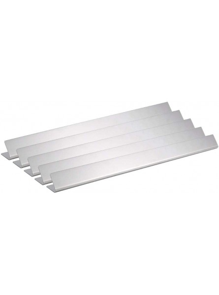 NITRIP 5Pcs Silver Gas Grill Heat Plate Highhardness Heat Plate Shield for Home Kitchen - TDKYH1QE