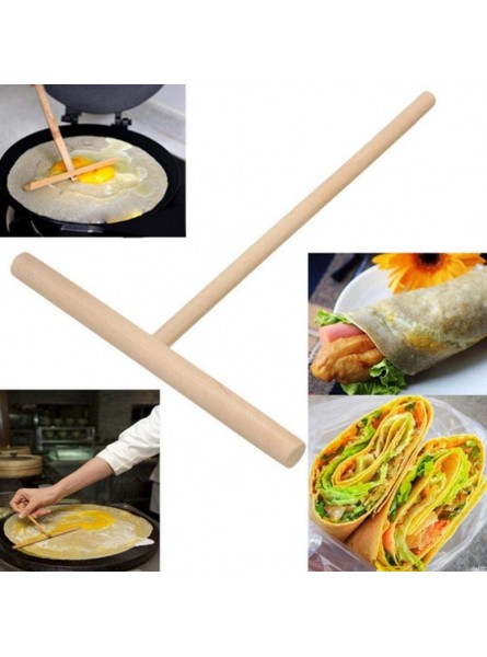 1pc Chinese Wooden Crepe Maker Pancake Batter Spreader Multi-functional Cake Kit Home Kitchen Tool - GDSGBDNN