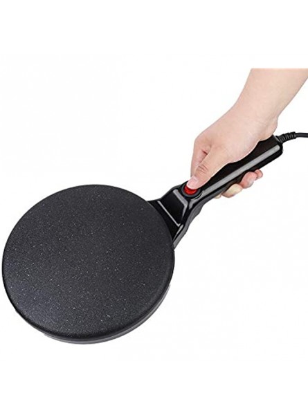 Crepe Maker 20CM Non Stick Pancake Maker EcoFriendly 220V 800W with Adjustable Thermostat for Kitchen Pancake Machine Non Stick 20cm Electric Iron Round with Healthy Coating Handle Thermo - GZTS55E1