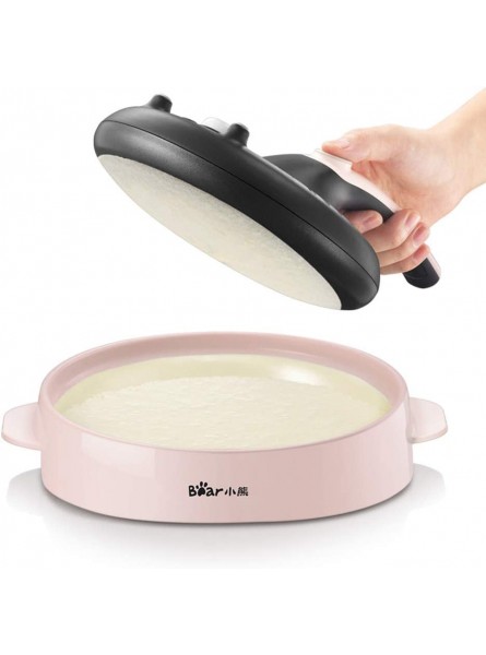 Jtedzi Bear Crepe Maker Non-stick Electric Pancake Maker with Handle Adjustable Temperature and Led Indicator Can Be Used for Breakfast Sandwiches Egg Rolls. - GEMX02BD