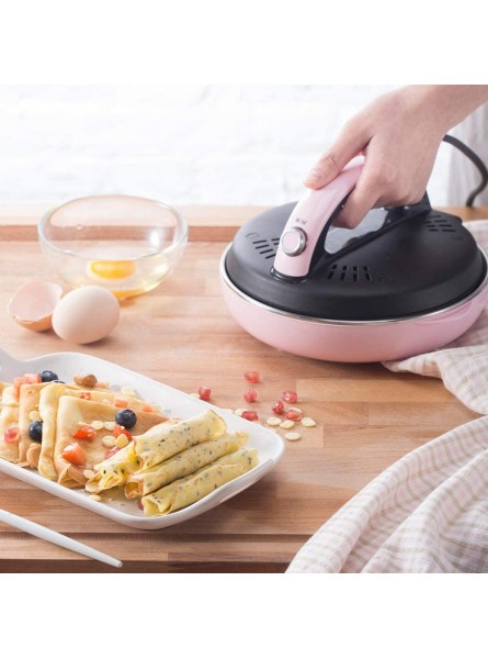 MNSSRN Household Crepes Maker Electric Baking Pan Frying Single-Sided Non-Stick Crepes Maker Mini Spring Cake Maker - BPXQPB5S