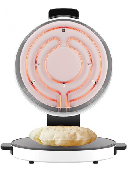 Stuurvnee Pizza Maker Electric Baking Pan Crepe Maker Skillet Pancake Baking Machine Pie Arabic Bread Maker Machine White UK Plug - GIRWKPIJ