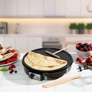 Trendi® 1000W Electric Pancake & Crepe Maker with 12" Non Stick Hot Plate and Free Utensils - AWGSSHR8