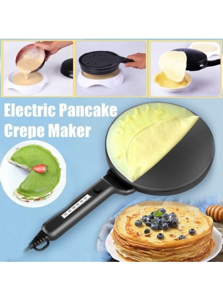 Zcm Automatic crepe maker 4 type 220V Electric Crepe Maker Pizza Pancake Machine Non-stick Griddle Baking Pan Cake Machine Kitchen Cooking Tools Crepe Color : Red - HPUWV0JI