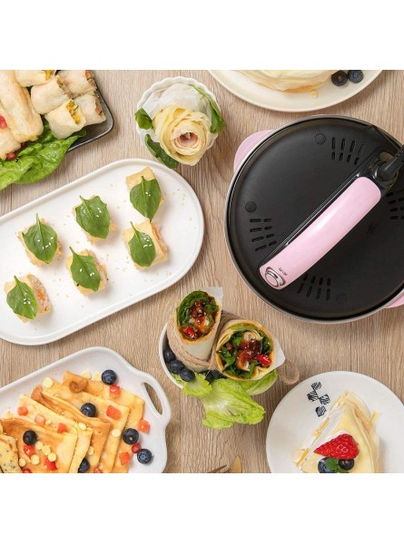 Zcm Automatic crepe maker Automatic Non-stick Makers mini Pancake machine Pizza Maker Household Kitchen Tool electric baking pan Metal stent - RCSP9S2Y