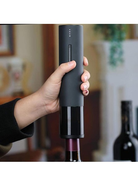 DLILI Electric Wine Opener Rechargeable Automatic Corkscrew Wine Bottle Opener with Foil Cutter & USB Charging Cable Stainless Steel,White - PYZNME33
