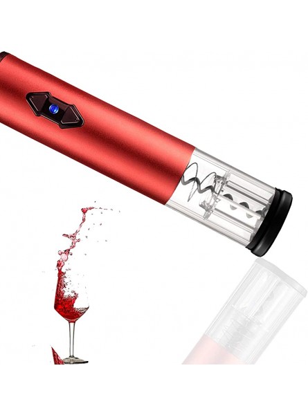 LFHUKEJI Electric Wine Opener,Automatic Electric Wine Bottle Corkscrew Opener with Foil Cutter,Suitable for Bottle Mouths with A Diameter Less Than 35mm Red - FQAOGD4Y