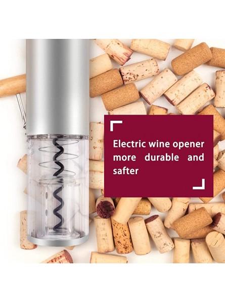 Wine Bottle Opener Stainless Steel USB Dry Charging Dual-Purpose Multi-Function Electric Wine Bottle Opener White - ZKSAXY3V