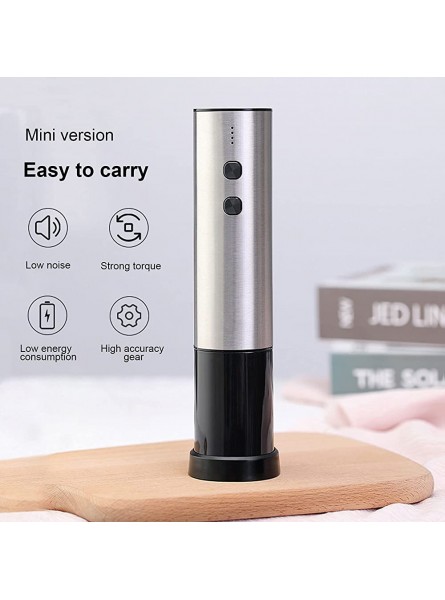Wine Opener Electric Bottle Opener Rechargeable Automatic Portable Wine Opener for Birthday Wedding Anniversary 13.9oz - XRTS6BGR