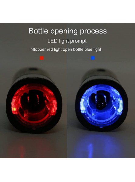 Wine Opener Electric Bottle Opener Rechargeable Automatic Portable Wine Opener for Birthday Wedding Anniversary 13.9oz - XRTS6BGR