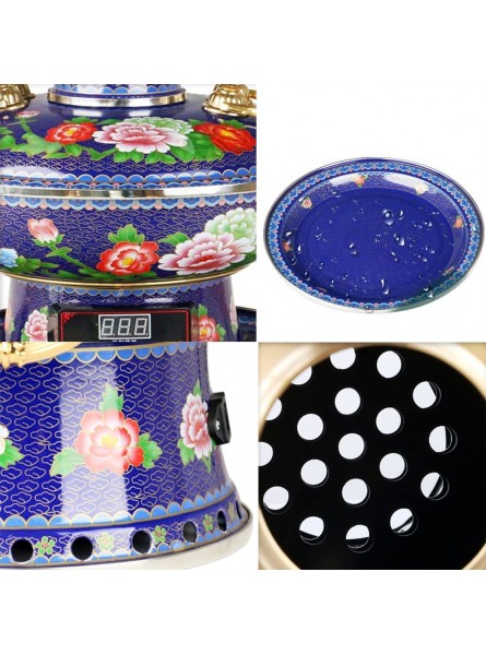 Copper Hot Pot Traditional Old-Style Hot Pot Hot Pot Large Capacity Electric And Carbon Dual Purpose,Detachable For Family Dinner Cooking Parties,Easy To Clean Color : Blue Size : 32cm - CHRP580F