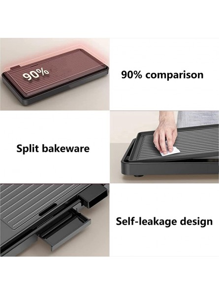 Linjolly Electric Grill Smokeless Non-stick Barbecue Pan Home Iron Grill Meat Machine 1500 W Split Bakeware 220V - BIHO8RTH
