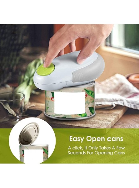 3 Colors Automatic Electric Can Opener Beer Bottle Jar Battery Operated Handheld Can Tin Opener for Bar Kitchen Color : White - WCZEQ3HY
