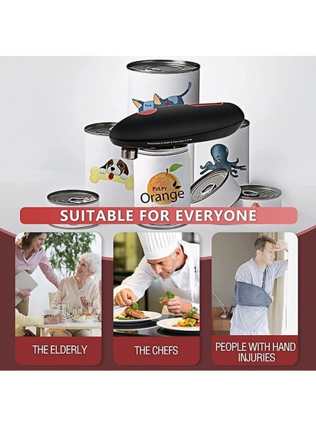 Livecitys Can Opener Ergonomic Reusable Lightweight Automatic Electric Jar Opener for Daily Use - NVYEKFVB