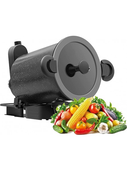 Full Automatic Cooking Machine,Intelligent Multi Cooker,Multi-Function Non-Stick Pan Stir-Fry Machine Cooker,360° Rotating Heating Pot Stirrer for Cooking Outdoor,20 * 23 * 24cm - ZILT6GKU
